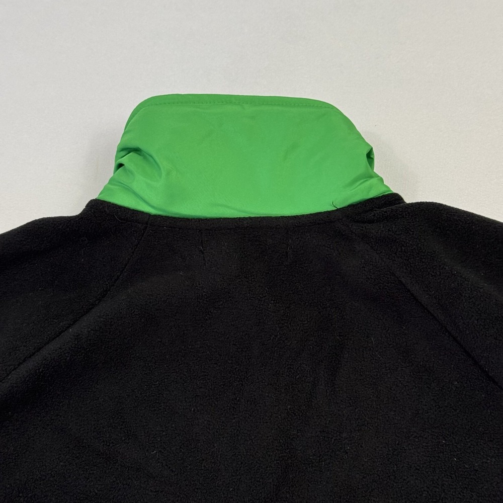Lauren Ralph Laure Quilted Fleece Sweater Jacket Full Zip Green Black Women's XL - Picture 10 of 10